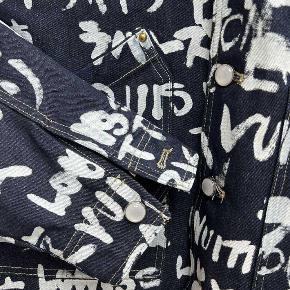 Louis Vuitton Lv Scribble Pattern Denim Jacket - image 2
